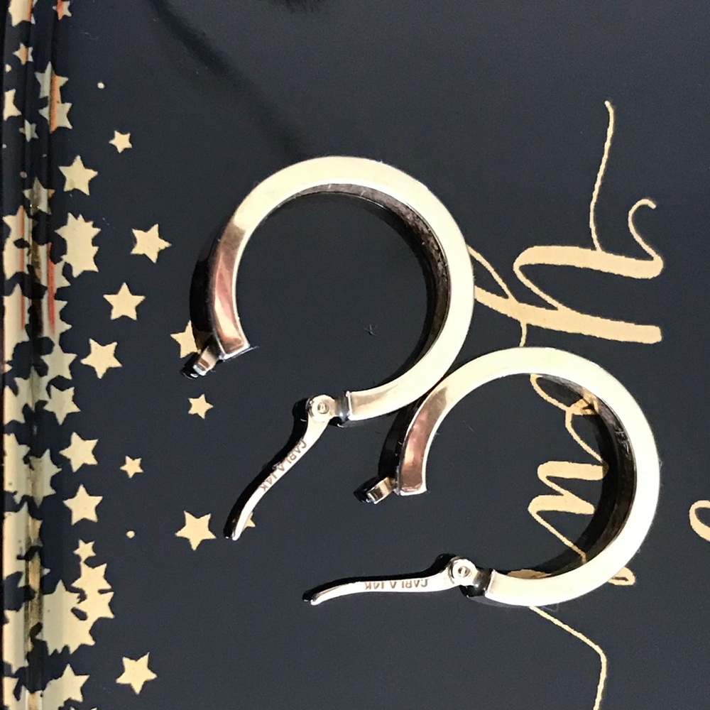 14K Gold hoop earrings